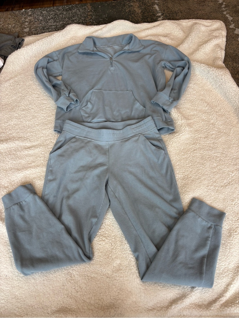 Marc New York Sky Blue Half‑Zip Pullover